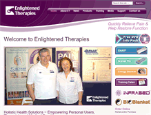 Tablet Screenshot of enlightenedtherapies.com